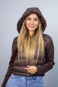 Chaqueta Deportiva Lilia Ajustada y Gorro Removible